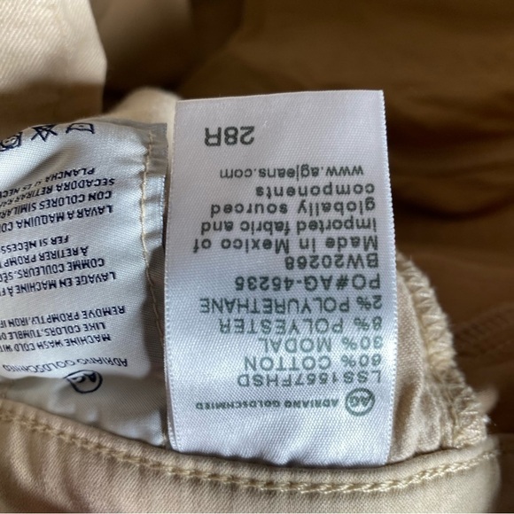 AG Adriano Goldschmied Cream The Prima Crop Cigarette Jeans - Picture 5 of 5